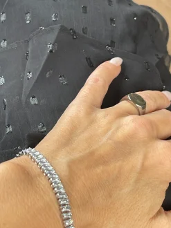 VIAMAJA Armbånd<Tennisarmbånd Thelma med zirkoner - rhodium belagt