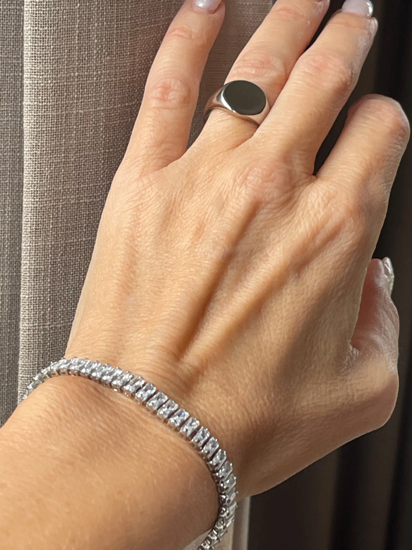 VIAMAJA Armbånd<Tennisarmbånd Thelma med zirkoner - rhodium belagt
