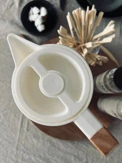 VIAMAJA Kaffe Og Te Tilbehør|Restparti<Termokande - Hvid med træhåndtag