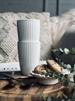 VIAMAJA Krus, Kopper Og Glas|Porcelæn Og Stentøj<Termokrus Plissé - Sæt med 2 stk - Hvid
