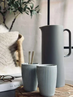 VIAMAJA Krus, Kopper Og Glas|Porcelæn Og Stentøj<Termokrus Plissé - Sæt med 2 stk - Arctic Ice