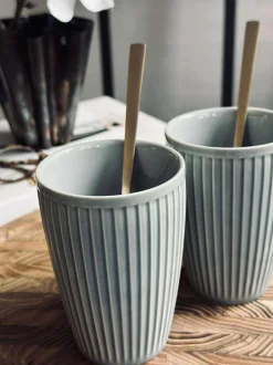 VIAMAJA Krus, Kopper Og Glas|Porcelæn Og Stentøj<Termokrus Plissé - Sæt med 2 stk - Arctic Ice