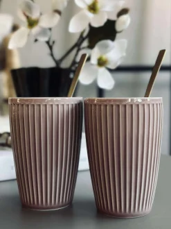 VIAMAJA Krus, Kopper Og Glas|Porcelæn Og Stentøj<Termokrus Plissé- Sæt med 2 stk - Woodrose