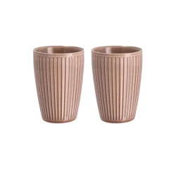 VIAMAJA Krus, Kopper Og Glas|Porcelæn Og Stentøj<Termokrus Plissé- Sæt med 2 stk - Woodrose