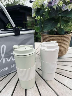 VIAMAJA Krus, Kopper Og Glas|Restparti<To-Go Kop 500 ml.- Beige