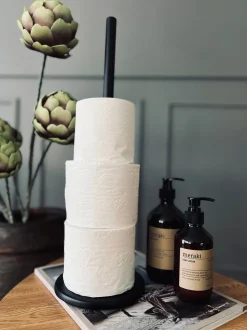 VIAMAJA Tilbehør Til Badeværelse<Toiletrulleholder - Sort metal