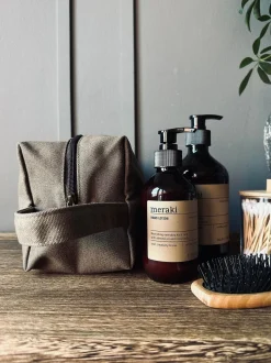 VIAMAJA Kanvas Tasker|Toilettasker<Toilettaske - Kanvas Brown