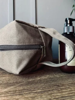 VIAMAJA Kanvas Tasker|Toilettasker<Toilettaske - Kanvas Brown