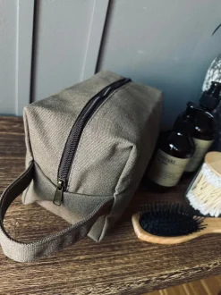 VIAMAJA Kanvas Tasker|Toilettasker<Toilettaske - Kanvas Brown