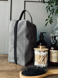 VIAMAJA Kanvas Tasker|Toilettasker<Toilettaske - Kanvas koks