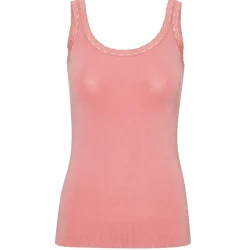 VIAMAJA Toppe|Toppe<Top med blonde Økotex dusty coral – Bambus
