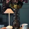 VIAMAJA Div. Kontor|Led Lamper<Touch Bordlampe Plissé - Rosa