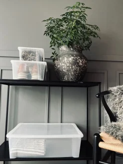 Børn VIAMAJA Garderobe Opbevaring|Børneværelse Opbevaring<Transparent kasse med låg