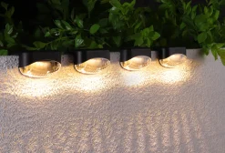 VIAMAJA Lys Og Led|Udendørs Led<Trappelys med solar - 4 stk.