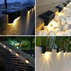 VIAMAJA Lys Og Led|Udendørs Led<Trappelys med solar - 4 stk.