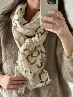 VIAMAJA Tørklæder<Tørklæde Medina - beige / gold