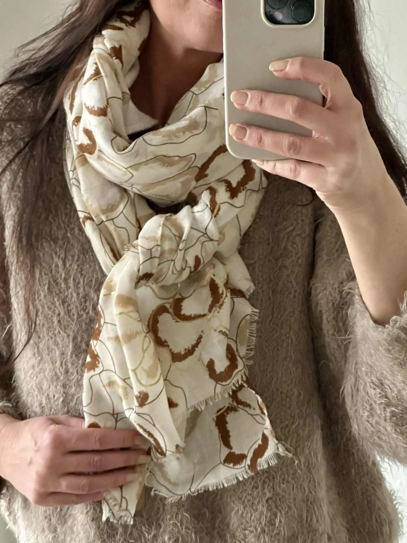 VIAMAJA Tørklæder<Tørklæde Medina - beige / gold
