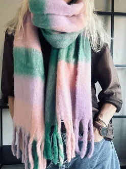 VIAMAJA Tørklæder<Tørklæde Ninna - Rosa / green