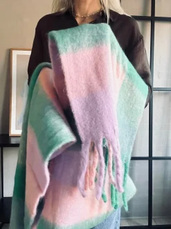 VIAMAJA Tørklæder<Tørklæde Ninna - Rosa / green