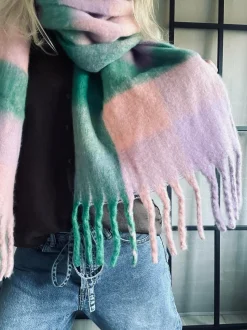 VIAMAJA Tørklæder<Tørklæde Ninna - Rosa / green