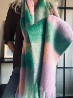 VIAMAJA Tørklæder<Tørklæde Ninna - Rosa / green