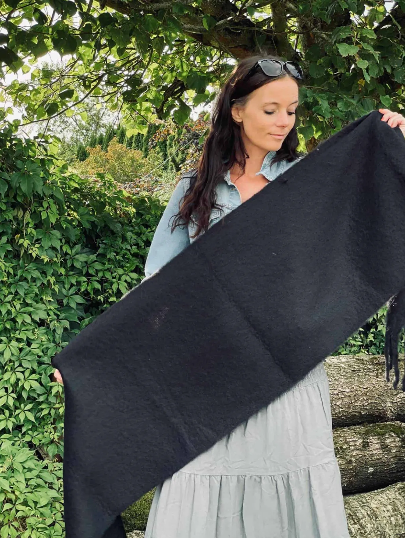 VIAMAJA Tørklæder<Tørklæde Nora Black small