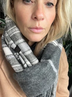 VIAMAJA Tørklæder<Tørklæde Sasha - Black Strib