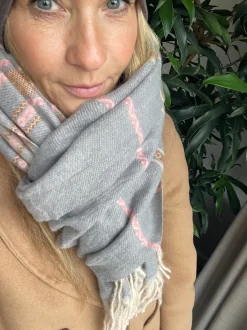 VIAMAJA Tørklæder<Tørklæde Sasha - Stone Strib