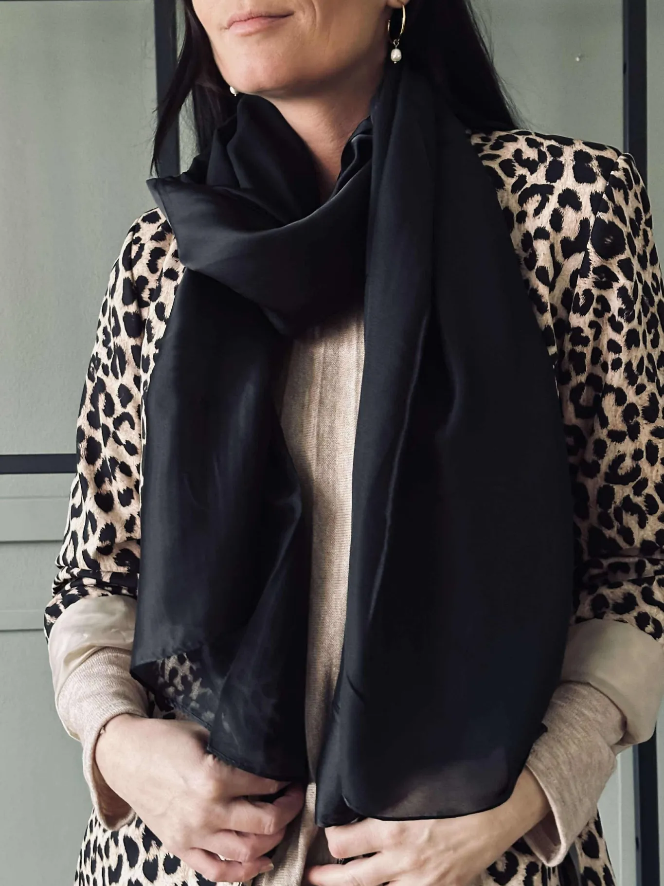VIAMAJA Tørklæder<Tørklæde Silky Black
