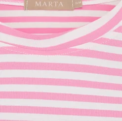 VIAMAJA T-Shirts<T-shirt Bubblegum strib