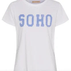 VIAMAJA T-Shirts<T-shirt SOHO - White / Sky