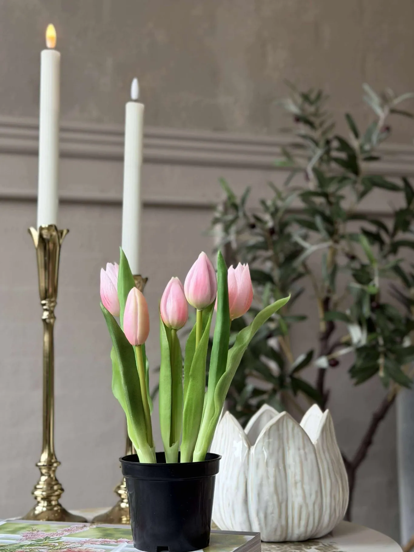 VIAMAJA Blomster|Interiør<Tulipan i potte - Rosa