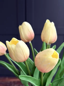 VIAMAJA Blomster|Påske<Tulipaner med lys - Gul
