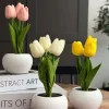 VIAMAJA Blomster|Påske<Tulipaner med lys - Hvid