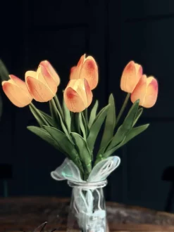 VIAMAJA Blomster|Påske<Tulipaner med lys - Lys rosa