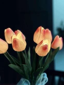 VIAMAJA Blomster|Påske<Tulipaner med lys - Lys rosa