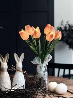 VIAMAJA Blomster|Påske<Tulipaner med lys - Lys rosa
