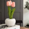 VIAMAJA Blomster|Påske<Tulipaner med lys - Rosa