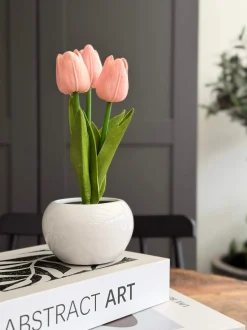 VIAMAJA Blomster|Påske<Tulipaner med lys - Rosa