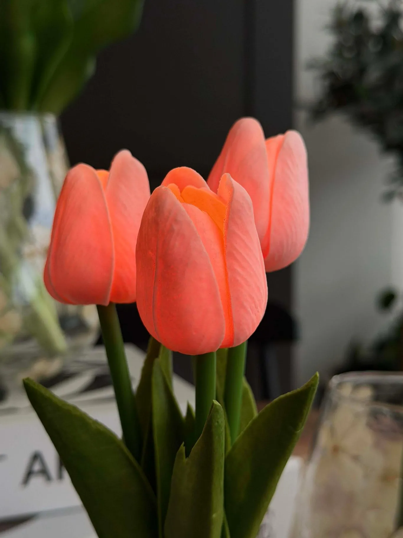 VIAMAJA Blomster|Påske<Tulipaner med lys - Rosa