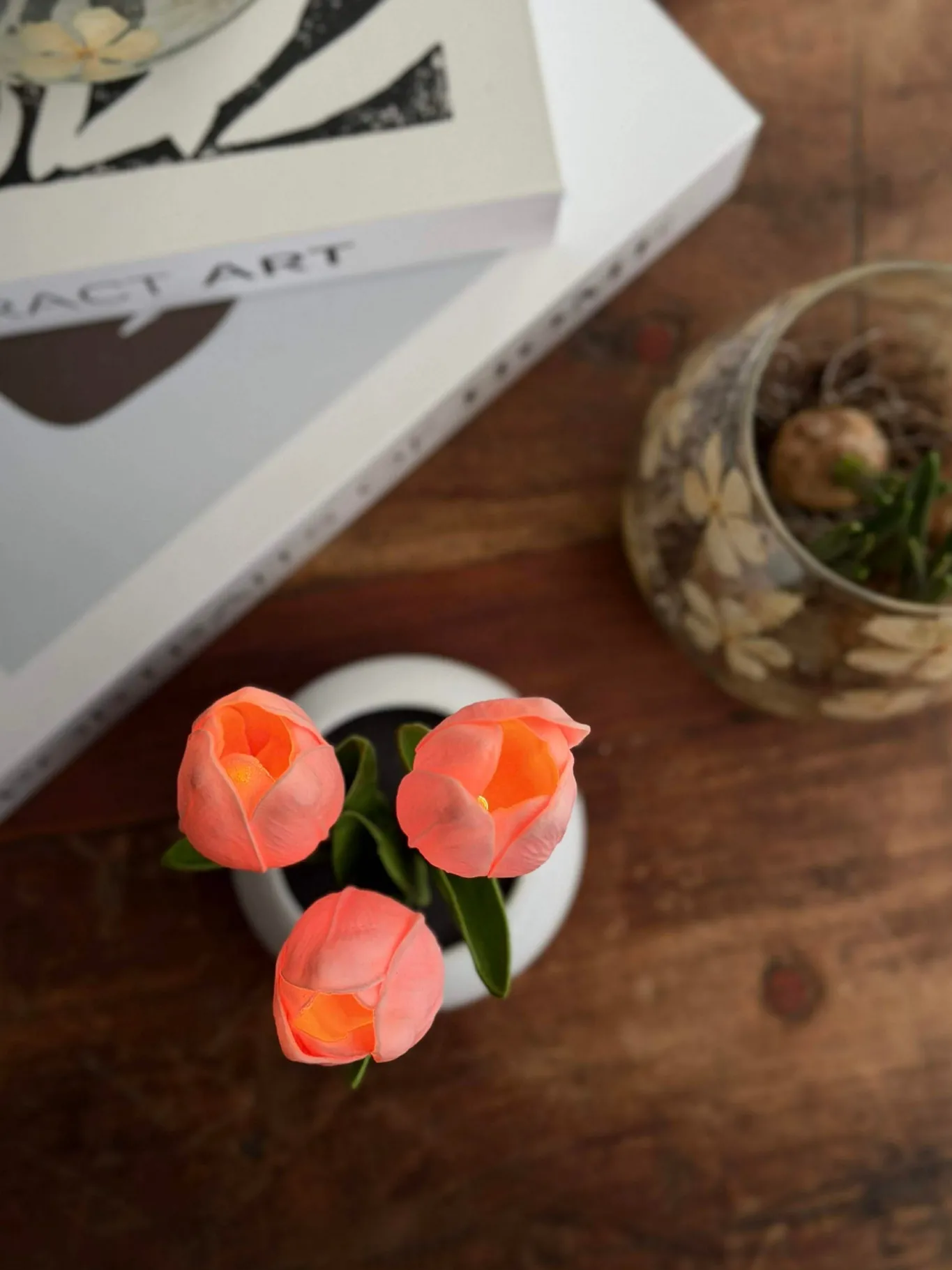 VIAMAJA Blomster|Påske<Tulipaner med lys - Rosa