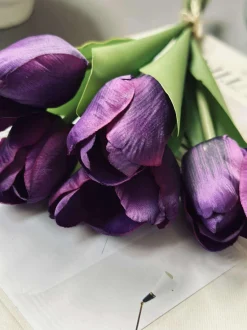 VIAMAJA Blomster|Påske<Tulipaner Silke look– Flere farver