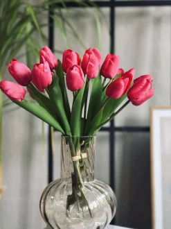 VIAMAJA Blomster|Påske<Tulipaner Silke look– Flere farver