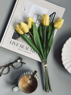 VIAMAJA Blomster|Påske<Tulipaner Silke look– Flere farver
