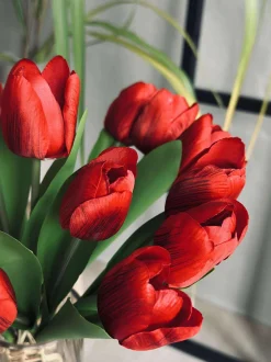 VIAMAJA Blomster|Påske<Tulipaner Silke look– Flere farver