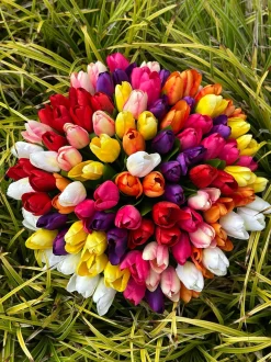 VIAMAJA Blomster|Påske<Tulipaner Silke look– Flere farver