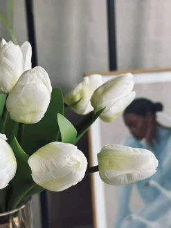 VIAMAJA Blomster|Påske<Tulipaner Silke look– Flere farver