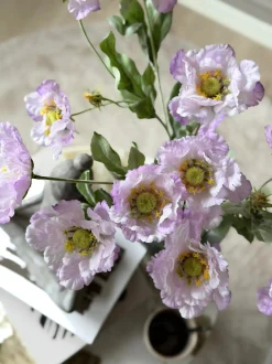 VIAMAJA Blomster<Valmue stilk 62 cm - Lilla