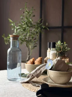 VIAMAJA Kander Og Karafler<Vandflaske med korkprop – Blue 1 ltr.
