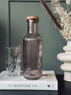 VIAMAJA Kander Og Karafler<Vandflaske med korkprop – Rose 1 ltr.